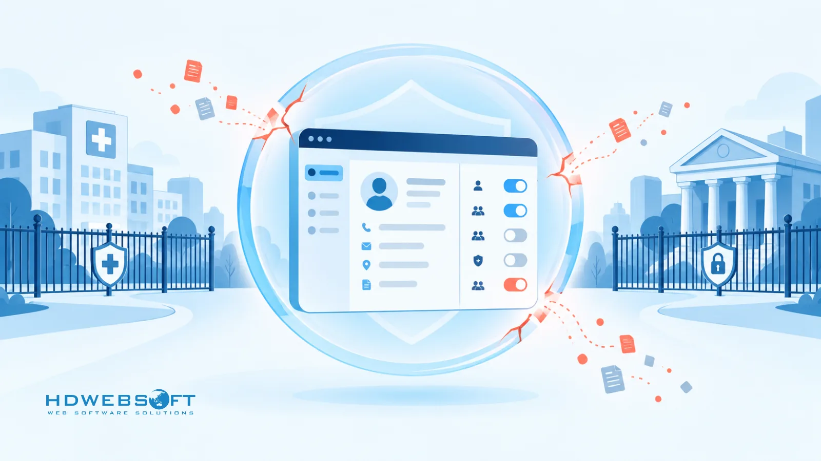 Illustration of gaps between standard CRM controls and regulated industry compliance requirements