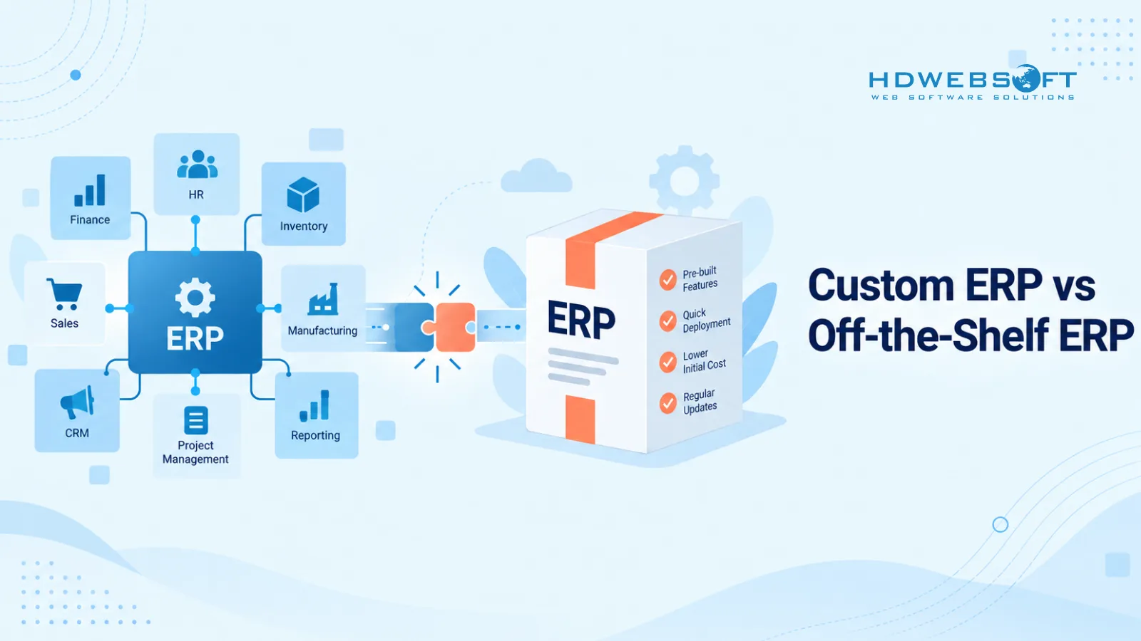 맞춤형 ERP 소프트웨어 vs. 기성 ERP