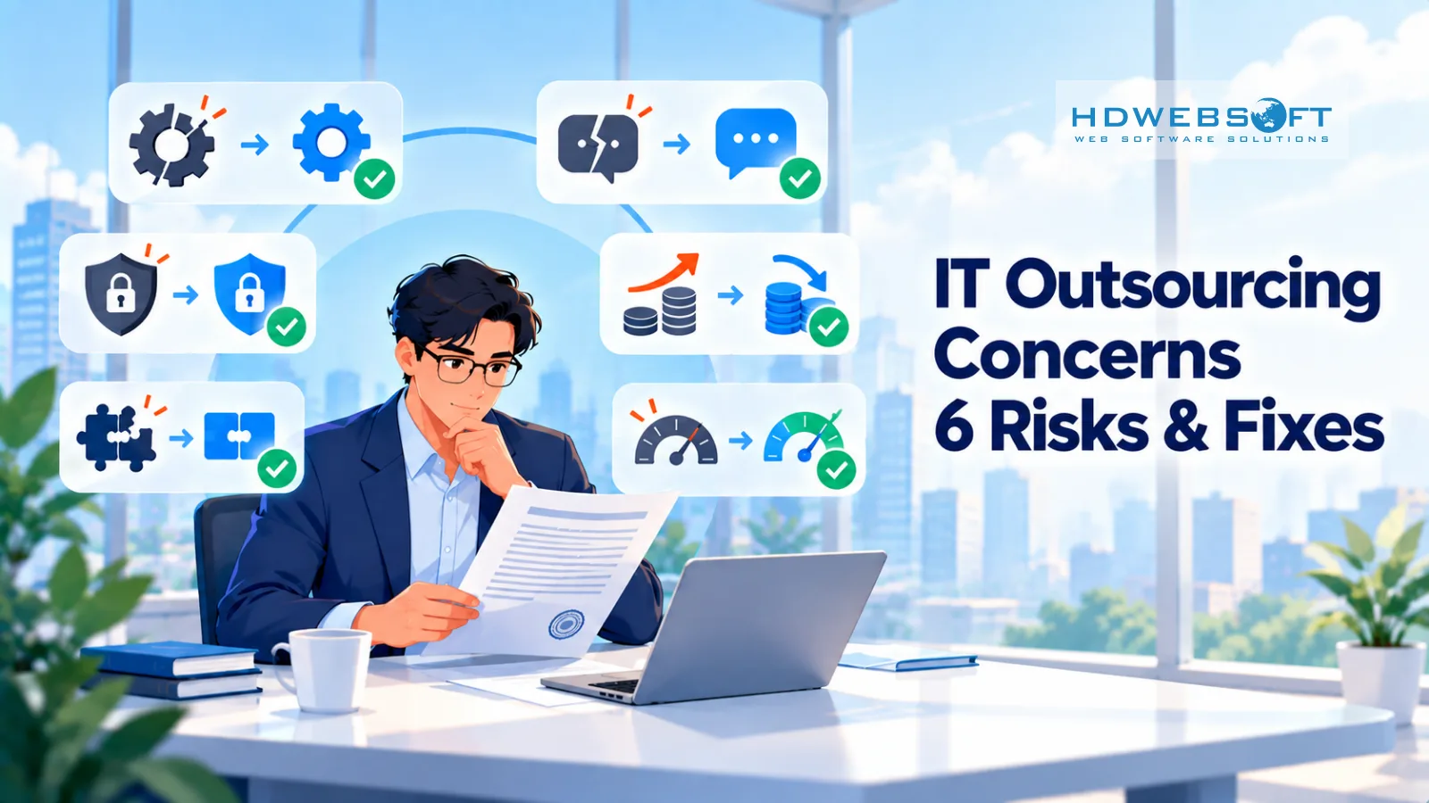 ความกังวลเรื่อง IT outsourcing: 6 ความเสี่ยงที่พบบ่อยและวิธีจัดการ