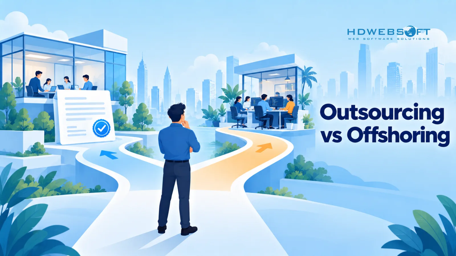 Outsourcing vs Offshoring: เหมือนและต่างกัน