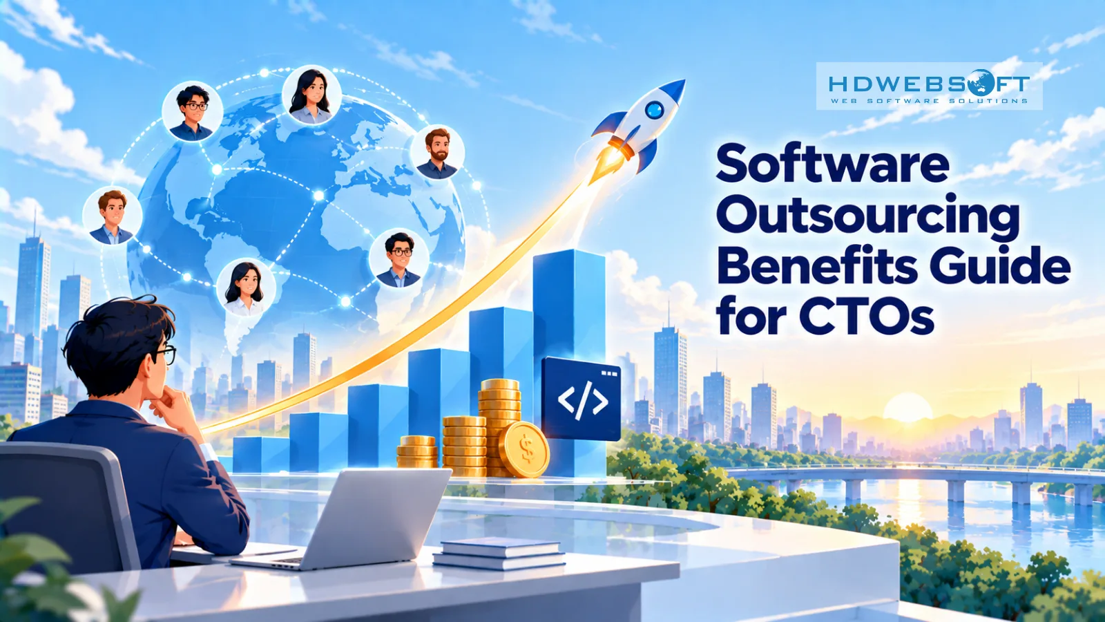 ประโยชน์ของ Software Outsourcing: คู่มือฉบับสมบูรณ์สำหรับ CTO และผู้ก่อตั้ง