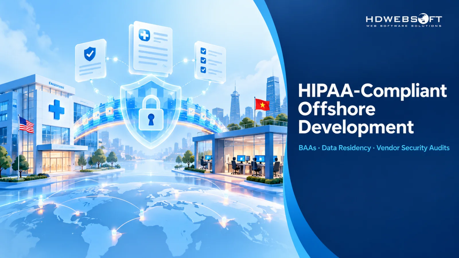 HIPAA-Compliant Offshore Software Development: BAAs, Data Residency & Vendor Security Audits