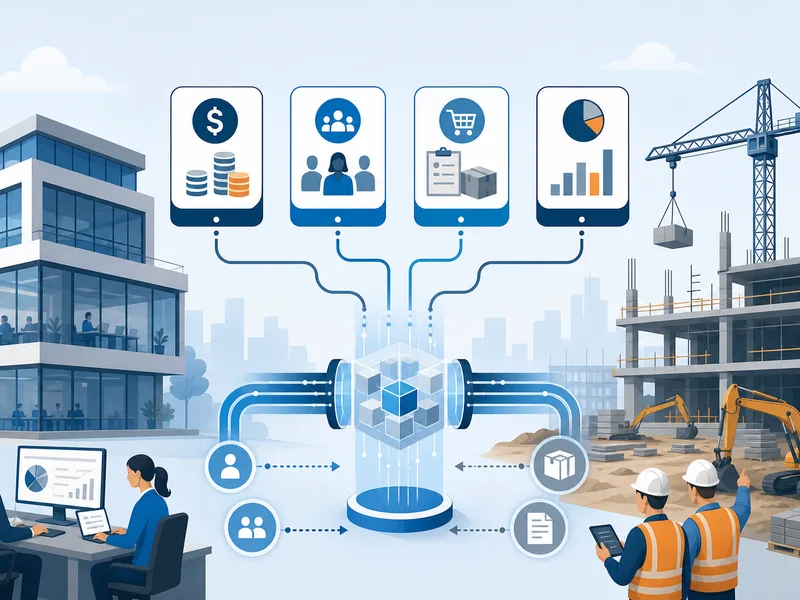 Phần mềm ERP xây dựng kết nối tài chính, nhân sự, mua sắm và kiểm soát chi phí dự án trong một nền tảng tích hợp