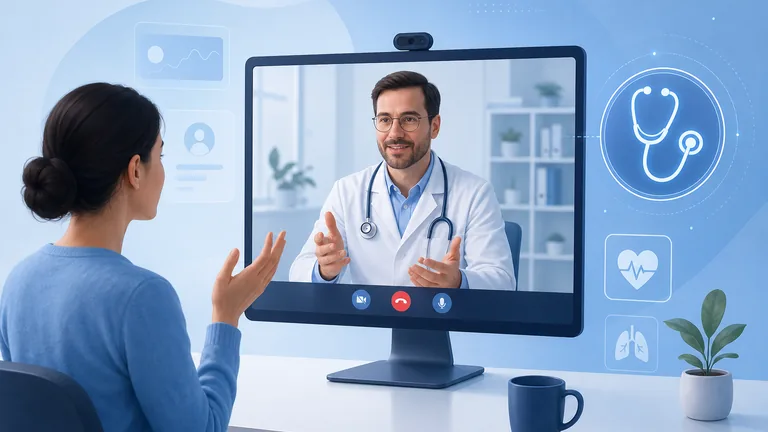 Nền tảng telemedicine cho phép tư vấn video từ xa giữa bệnh nhân và bác sĩ