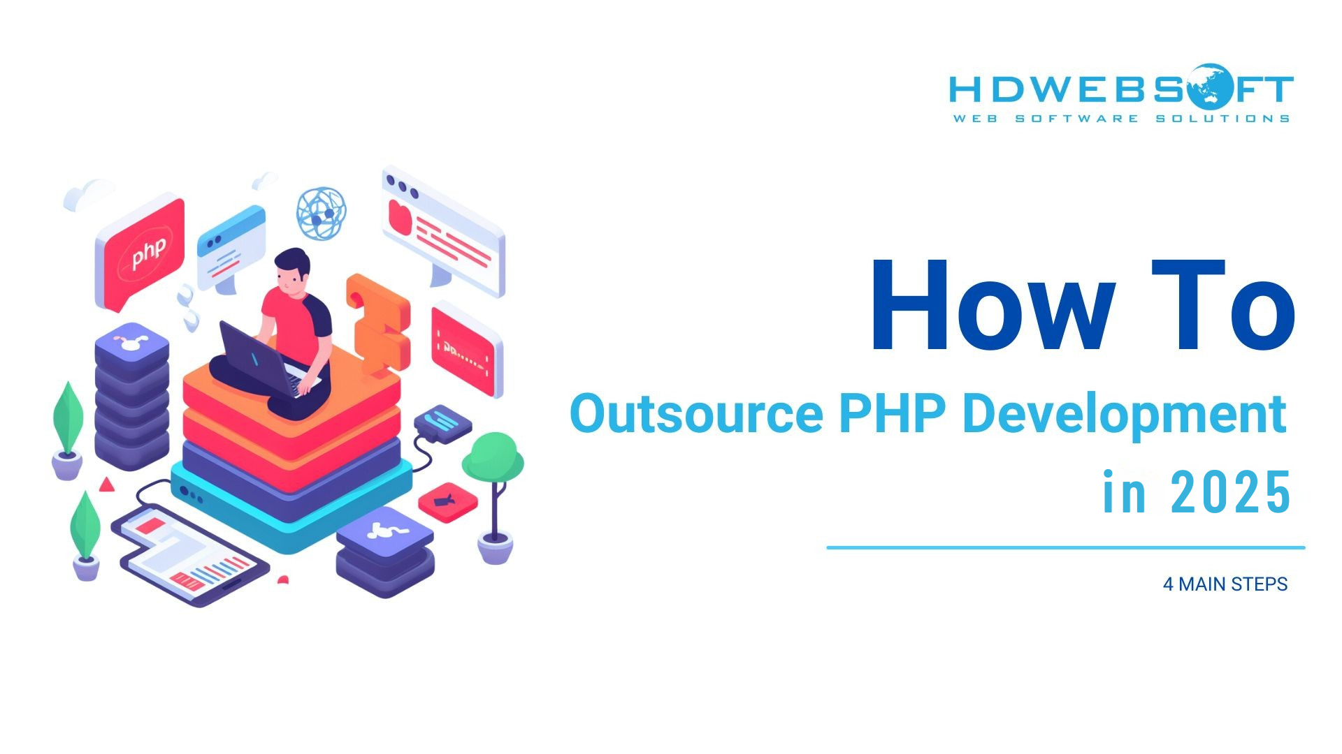 Outsourcing PHP Development in 2025: 4 Main Steps | HDWEBSOFT