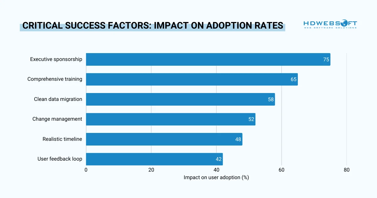 critical success factors: impact on adoption rates