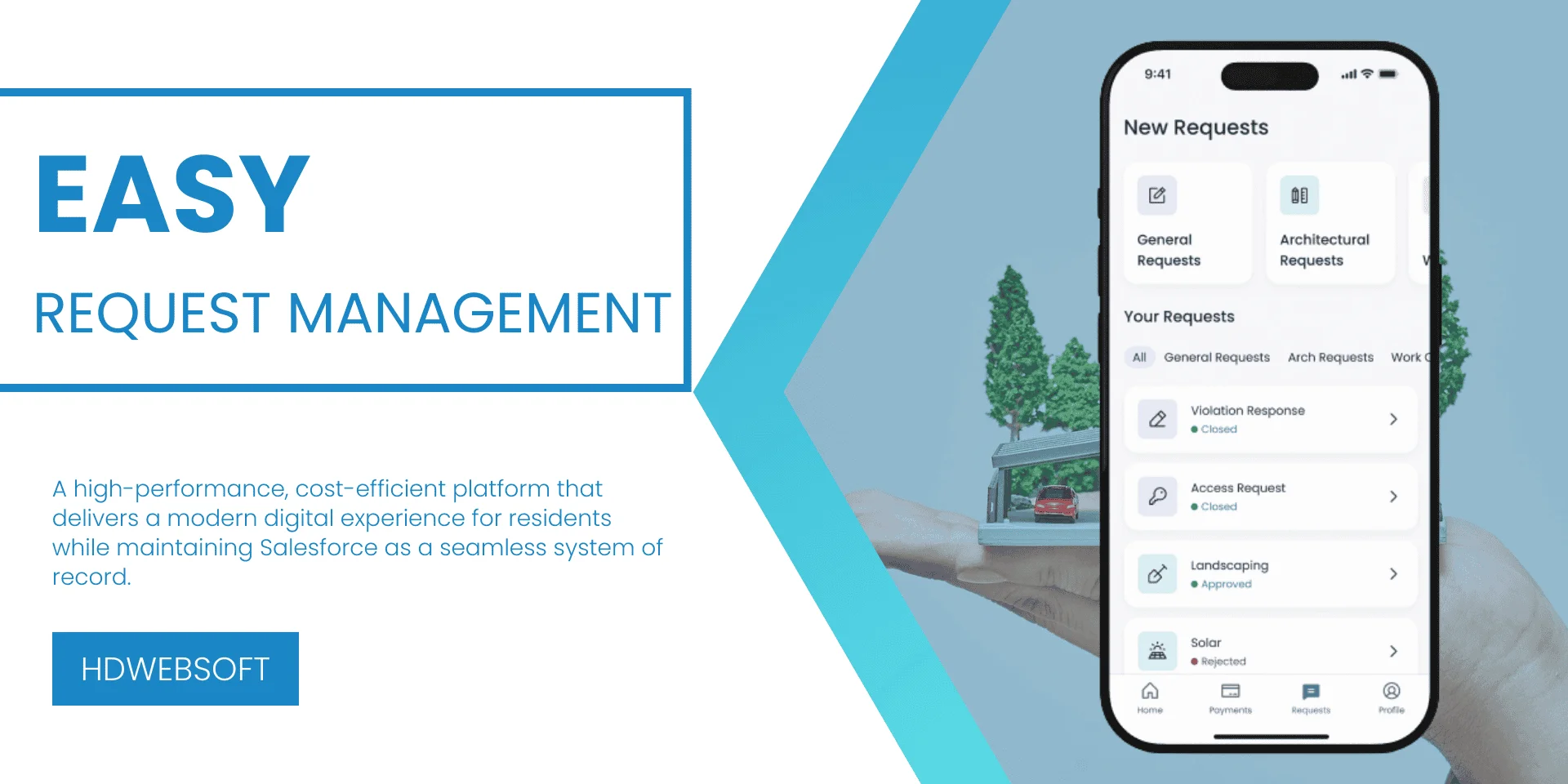 Homeowner Engagement Platform - easy request management