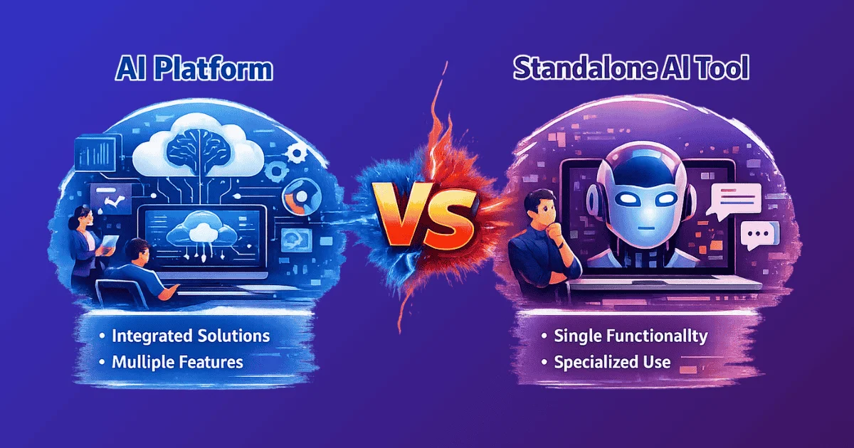 what is an AI platform vs. standalone AI tool